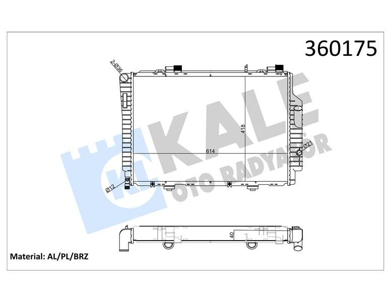 MOTOR SU RADYATORU MERCEDES CLK-CLASS C208 A208-KALE 360175-A2025008203