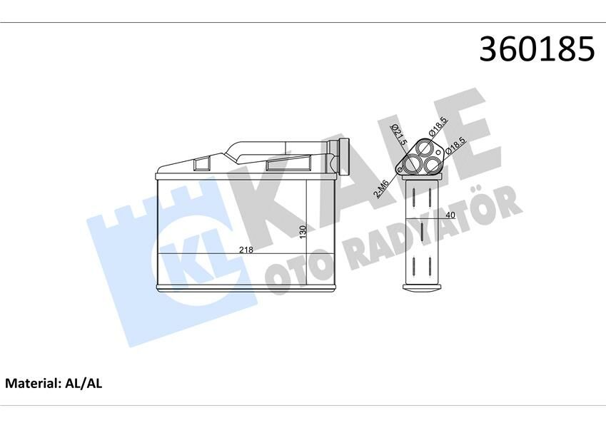 KALORIFER RADYATORU BMW E39 E53-KALE 360185-64118373840-64116971105