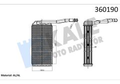 KALORIFER RADYATORU 204D3 M47 D20 18 K4F 25 K4F FREELANDER 1 L314 98 06-KALE 360190-JEF000050-JEF100280-JEF500010