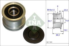 ALTERNATÖR KASNAĞI RULMANLI ASTRA J-INSIGNIA-ZAFIRA TOURER C 2.0 CDTI 6 KANAL-INA 535020410-1204291-55565443