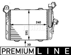 MOTOR YAG RADYATORU PREMIUM LINE BMW E38 39-MAHLE CLC33000P-17212246027 17212246028