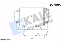 KLIMA RADYATORU TAVAN MERCEDES SPRINTER 906 06-KALE 357885-A0018300370