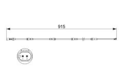 FREN BALATA FISI ARKA BMW F10 F12 F13-BOSCH 1987473509-34356791962