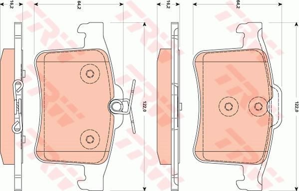 ARKA BALATA JAGUAR XF 12-15 XJ 09 XK 11-14-TRW GDB1877-C2D3792