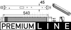 MOTOR YAG RADYATORU BMW E65 E66 PREMIUM LINE-MAHLE CLC75000P-17214513783 17217553667