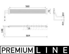 DIREKSIYON YAG SOGUTUCUSU BMW F10 F07 F13 F01 PREMIUM LINE-MAHLE CLC97000P-17117570100