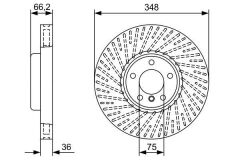 FREN DISKI ON SOL BMW F10 F07 F11 F12 F01-BOSCH 0986479W19-34116785669-34116898729