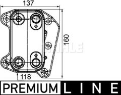 YAG SOGUTUCUSU MERCEDES OM611 W203 W210 B901 B905-MAHLE CLC105000P-A6111880501