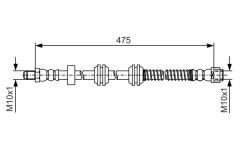 FREN HORTUMU ARKA MERCEDES X166 W166 C292-BOSCH 1987481A01-A1664200448