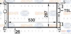 RADYATÖR CORSA B 1.0I 12V-1.2I 16V KLİMASIZ MEK 530x285x34-MAHLE CR735000S-90531547-1300173