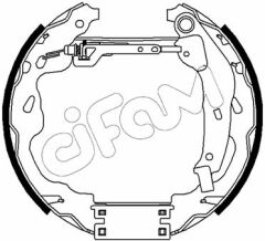 ARKA FREN BALATALI MERKEZLI KIT FORD FIESTA VII HJ. HF 05/17- -FORD FIESTA VII 18--CIFAM 151488-2094305-H1BC2261AA