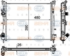 RADYATÖR CLIO II-SYMBOL II 1.5DCI AC MEK 480x390x26-MAHLE CR947000S-8200245596