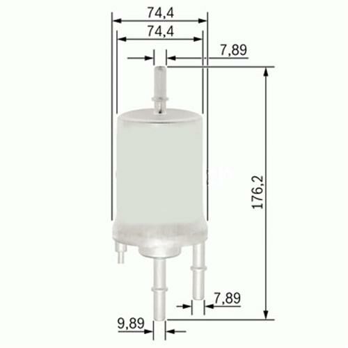 YAKIT FİLTRESİ AUDI A4 1.8T 02-04 - A6 2.4-3.0 04-06 - A8 6.0 03-10 x-SARDES SF6013-4F0201511B-4F0201511D