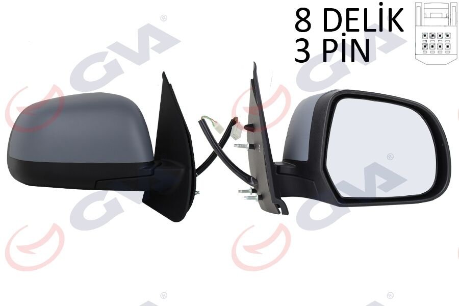 DIŞ DİKİZ AYNASI SAĞ MICRA 10 ELEKTRİKLİ ASTARLI KONVEKS 3 FİŞ VM-223EHPR-GVA-96301-1HB0B