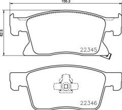ÖN BALATA ASTRA K 15 22 16 inc 155.2x62.3x19.5-VALEO 670170-13478301-95526567
