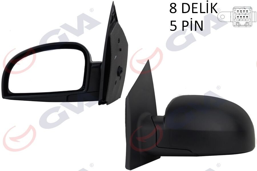 DIŞ DİKİZ AYNASI SOL GETZ 02 ELEKTRİKLİ ISITMALI KONVEKS 5 FİŞ VM-452EHL-GVA-876101C310