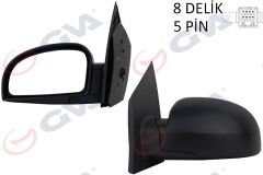 DIŞ DİKİZ AYNASI SOL GETZ 02 ELEKTRİKLİ ISITMALI KONVEKS 5 FİŞ VM-452EHL-GVA-876101C310
