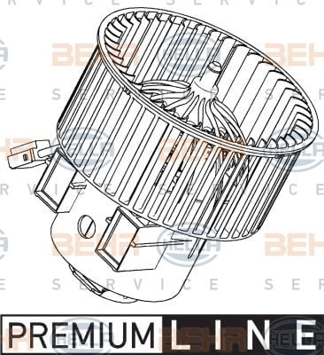 KALORIFER FAN MOTORU FREELANDER 2 L359 2.2 TD4 RANGE ROVER EVOQUE L538 PREMIUM LINE-MAHLE AB116000P-LR002630-LR009738-LR010387