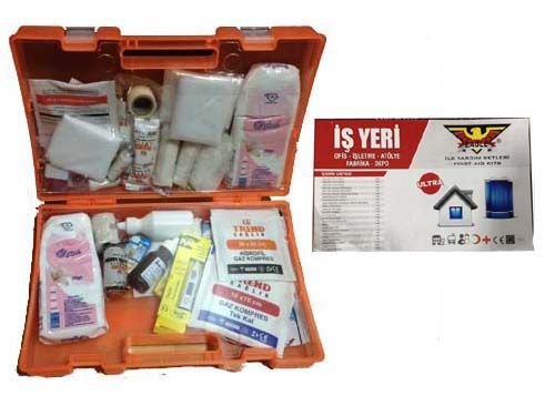 PLS. İŞYERİ İLKYARDIM SETİ ULTRA LUX DUVAR APARATLI - İŞ GÜVENLİĞİNE UYGUN HIRDAVAT-AUTO TSIY071-GZD111113