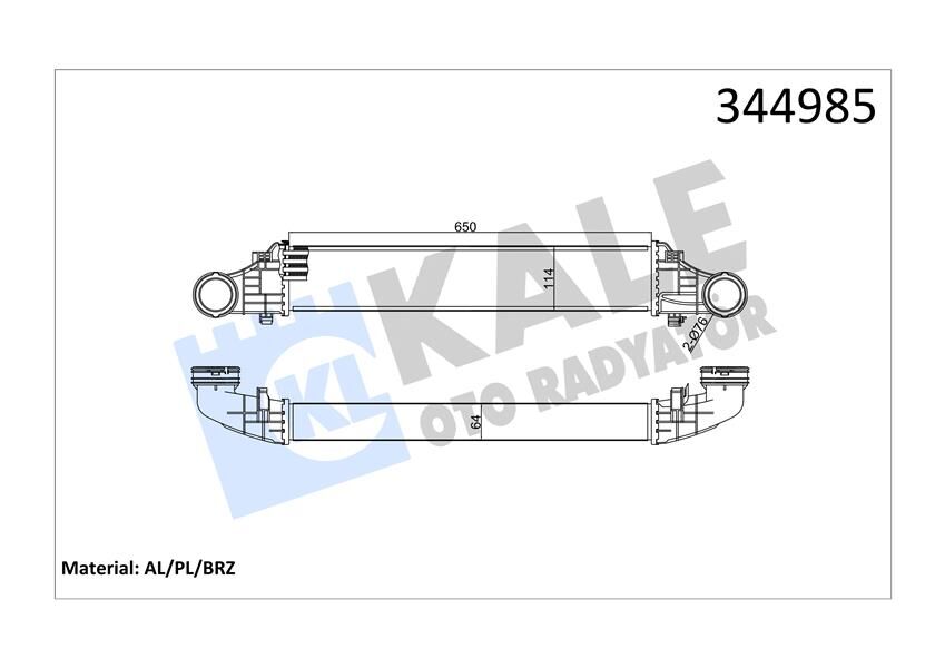 TURBOSARJ RADYATORU MERCEDES E-CLASS W211 S211-KALE-A2115001102