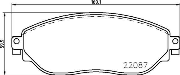 ÖN FREN BALATA RENAULT TRAFIC III 15 OPEL VIVARO B 15-VALEO 670485-410608638R-410601073R-4423332