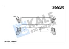 INTERCOOLER OPEL ASTRA K INTERCOOLER AL/BRZ 600X111X95-KALE-13356681-39109103-39185908