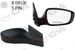 DIŞ DİKİZ AYNASI SAĞ BLUE 12 ELEKTRİKLİ ISITMALI SİYAH KAPAK KONVEKS 5 FİŞ VM-6451ER-GVA-876201R110