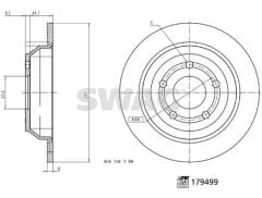 ARKA FREN DISK AYNA FORD PUMA 19 FEBI 179499-SWAG 33104934-2413300-L1TC2A315AA