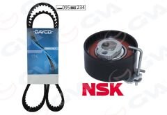 EKSANTRİK GERGİ KİTİ 095x234 CLIO II-III-KANGOO-LOGAN-SANDERO-MODUS 1.2-1.2 16V D4F-D7F K015577XS 1680600QAW-GVA 59T1425S-130C16776R-7701473001-7701476745