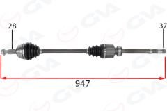 KOMPLE AKS SAĞ ON PSA 3008 1.5 -1.6 BlueHDI M-T 16- 5008 II 1.5 HDI-1.6 HDI M-T 14- C4 PIC. 1.6 HDI M-T 13- C5 AIRCROSS 1.5 HDI M-T 19--GVA 4443326-1618043280-9811176780