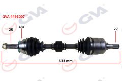 KOMPLE AKS SOL ACCENT ERA 06 1.5 CRDİ ABS Lİ 48DİŞ 633mm-GVA 4491007-495001E600-495001E610