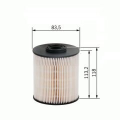 YAKIT FİLTRESİ C5 2.7HDI 08- - C6 2.7HDI 05- - P.407 2.7HDI 05- SU AYRAÇLI KAĞIT-SARDES SF307-1906.96-1906.95-1906.E5-1901.76