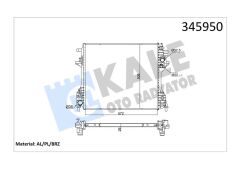 MOTOR SU RADYATORU 306DT 224DT 204PT JAGUAR XF I X250 XF SPORTBRAKE X250 XJ X351-KALE 345950-C2D26048-C2D38733-C2Z10787