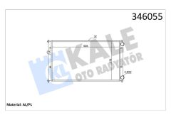 RADYATÖR CADDY II-POLO 95-01 CORDOBA 96-99 IBIZA II 1.9TD-SDI AC /- MEK 628x378x34 AL/PL/BRZ-KALE 346055-1H0121253P-6K0121253M