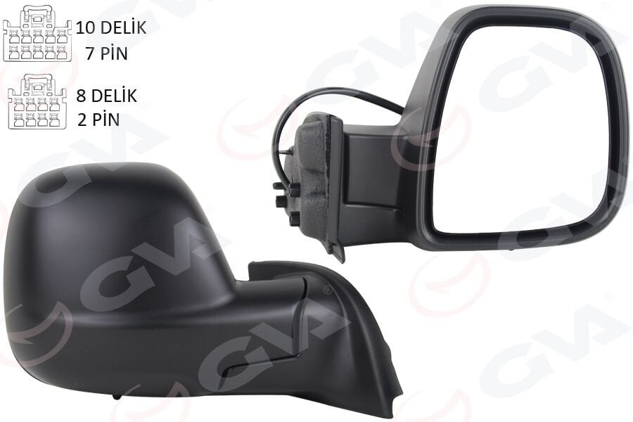 DIŞ DİKİZ AYNASI SAĞ RIFTER-BERLINGO 2019 COMBO-PROACE CITY 19 ELEKTRİKLİ DESENLİ REZİSTANSLI OTOMATİK AÇMA KAPAMA-GVA 1045168-98169928XT