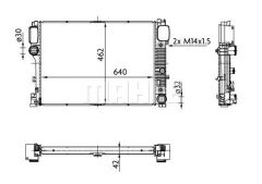 MOTOR SU RADYATORU MERCEDES S-CLASS W221 05 13-MAHLE CR38000S-A2215003103