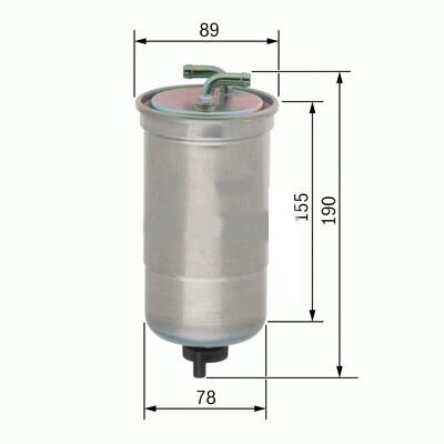 x YAKIT FİLTRESİ CIVIC 1.7 CDTİ 02 ACCORD VIII 2.2 CDTİ 04 WK853/16 x-SARDES SF287-16901S6FE02