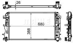 MOTOR SU RADYATORU MERCEDES SPRINTER B906 06-MAHLE CR62000S-A9065001402