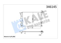 RADYATÖR HYUNDAI iX35 KIA SPORTAGE 1.6i-2.0i 10 MEK 635x478x16 AL/PL/BRZ-KALE 346145-253102Y500