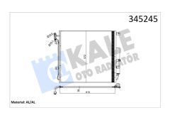 KLIMA RADYATORU DISCOVERY 3 L319 04 09 RANGE ROVER SPORT I L320 06 10-KALE 345245-JRB500030-LR018404