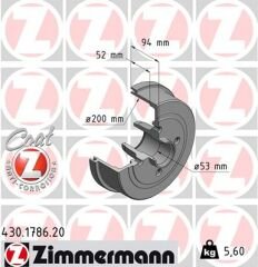 ARKA FREN KAMPANA CORSA C 01 11 ABS Lİ-ZIMMERMANN-9196290-418001