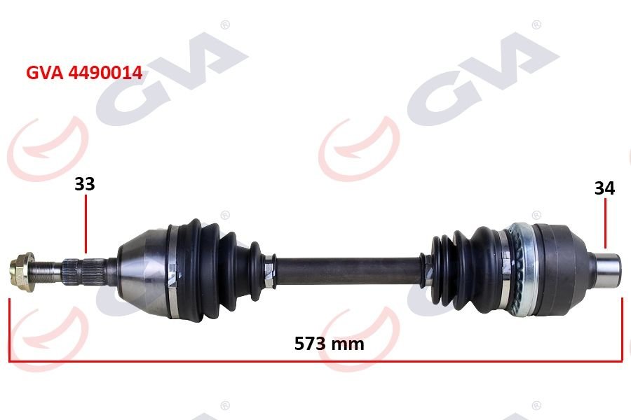 KOMPLE AKS SAĞ ASTRA H 1.3 CDTI 04 573mm-GVA 4490014-374600