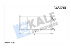 KLIMA RADYATORU KONDANSER TRANSIT V184 2.0TDCI 2.4 TDCI 00 06-KALE 345690-1671707-4041973-4471423-YC1H19710BA