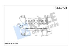 TURBO RADYATÖRÜ INTERCOOLER CADDY II-POLO-CORDOBA-IBIZA II-1.9 TDI 295x95x85 AL/PL/BRZ-KALE 344750-6K0145805