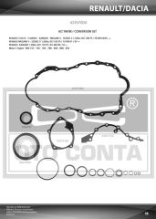 ALT TAKIM CONTASI CLIO-KNG-MGN-LOGAN-SANDERO 1.5DCI K9K TEFLON KEÇELİ METAL KARTERLİ-OTOCONTA 42457004