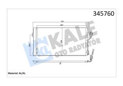 KLIMA RADYATORU MERCEDES VITO W639 03-KALE-A6398350800