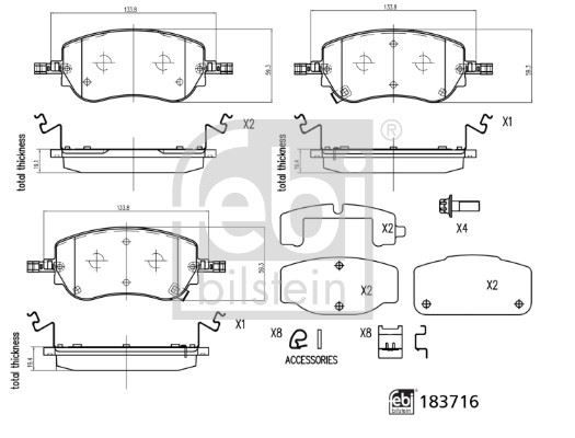 ÖN FREN BALATASI FIAT EGEA YM. 2020-BOSCH-77368941