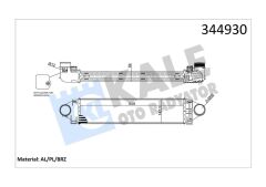 TURBO RADYATORU 224DT DISCOVERY SPORT L550 14 FREELANDER 2 L359 06 14 R.R EVOQUE L538 11 19 2.0ST FORD FOCUS 2 FOCUS 3-KALE 344930-LR020401-LR031466-6G919L440CA