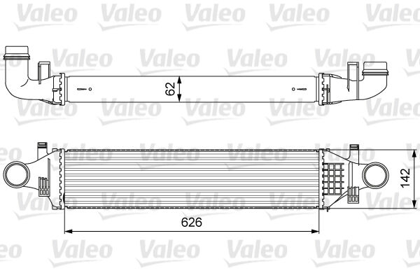 TURBOSARJ RADYATORU MERCEDES W176 W246 C117 X156-VALEO 818623-A2465000100