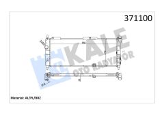 SU RADYATÖRÜ OPEL CORSA B-COMBO-TIGRA 1.2I 1.4I 1.6I 16V 93 MT AC BRAZING 680x273x28-KALE 371100-52459323-1300152-1300153-52459322